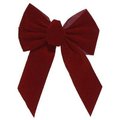 Holiday Trim 5 Loop Burg Bow 7822